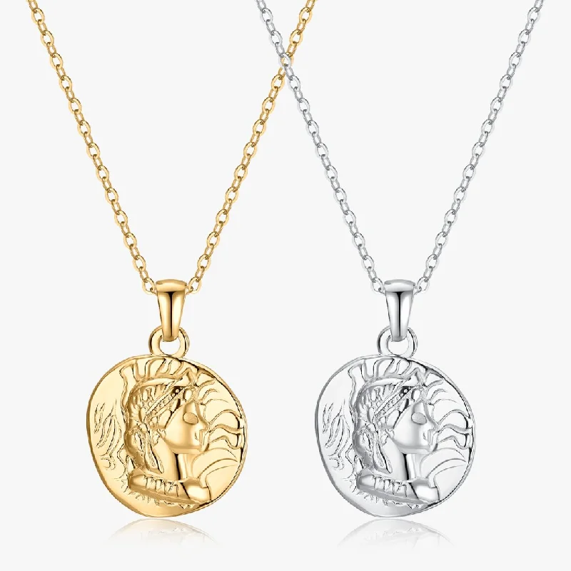 Classic Gold Necklaces-Delilah Coin Necklace