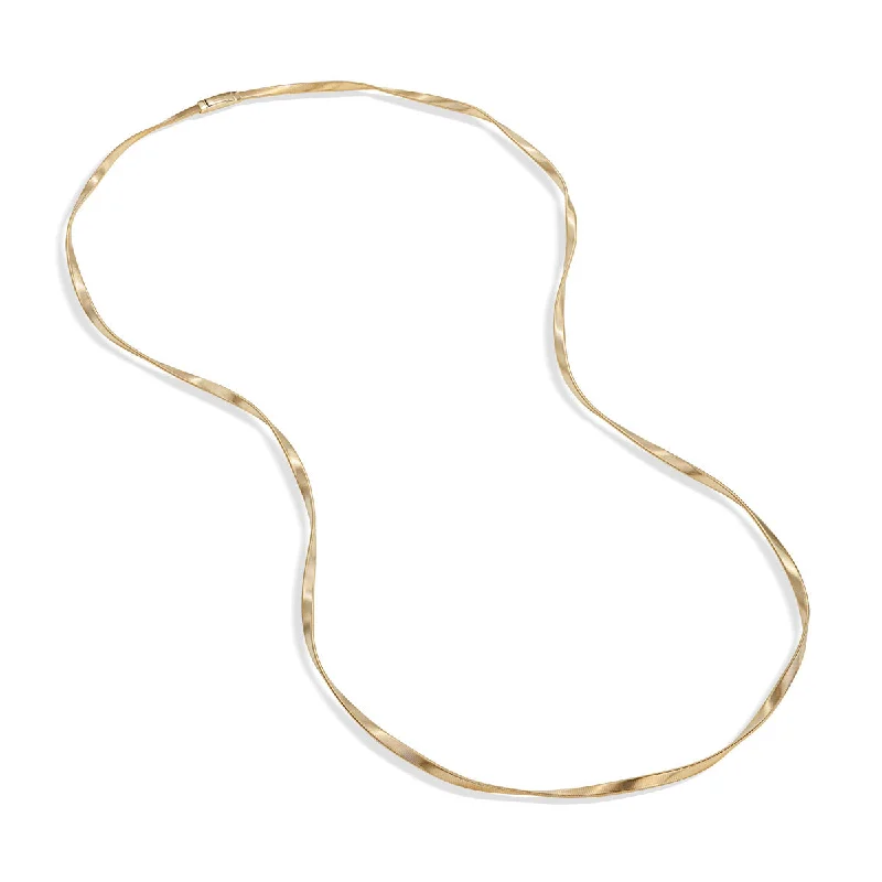 Gold Rope Necklaces-18k Yellow Gold Long Necklace