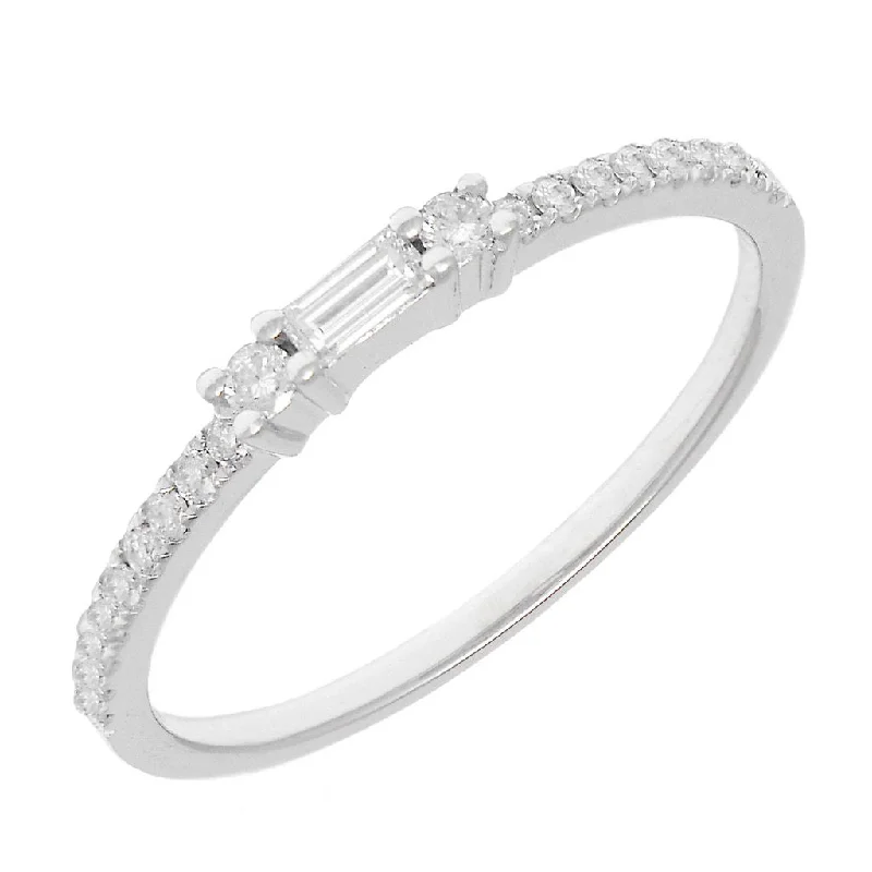 Matching Engagement Rings-14K White Gold Diamond Ring