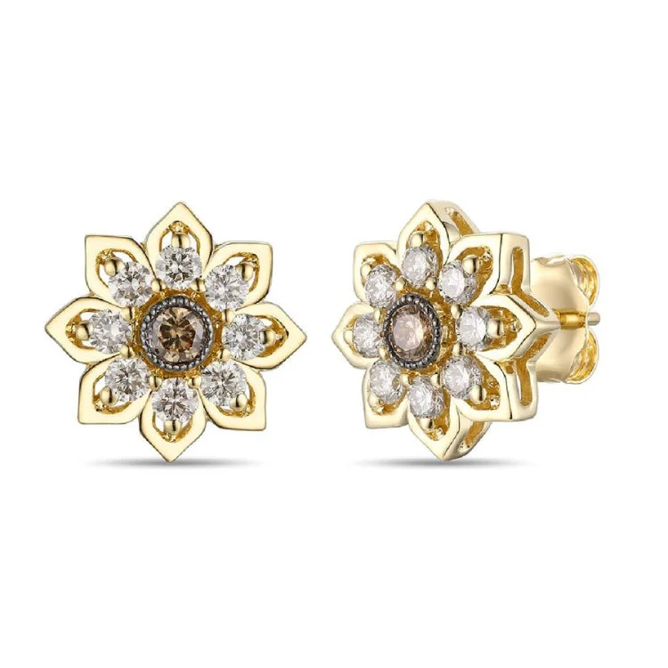 Transparent Earrings-Le Vian 14K Honey Gold Earrings