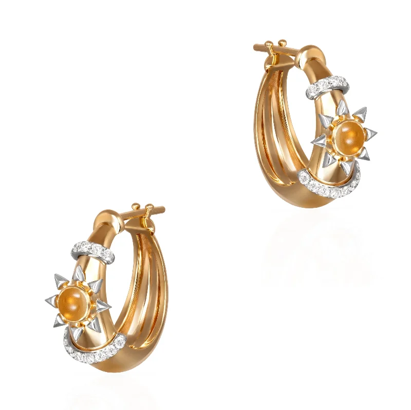 Classic Hoop Earrings-Buoy "Shape" Earrings