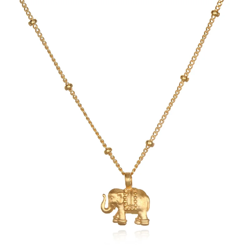 Initial Necklaces-Stand in Strength Elephant Necklace