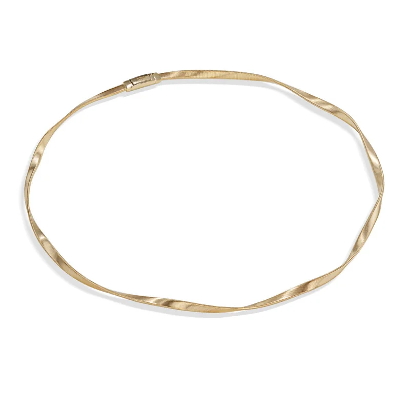 Men's Necklaces-18K Yellow Gold 3.7mm Single Strand Necklace