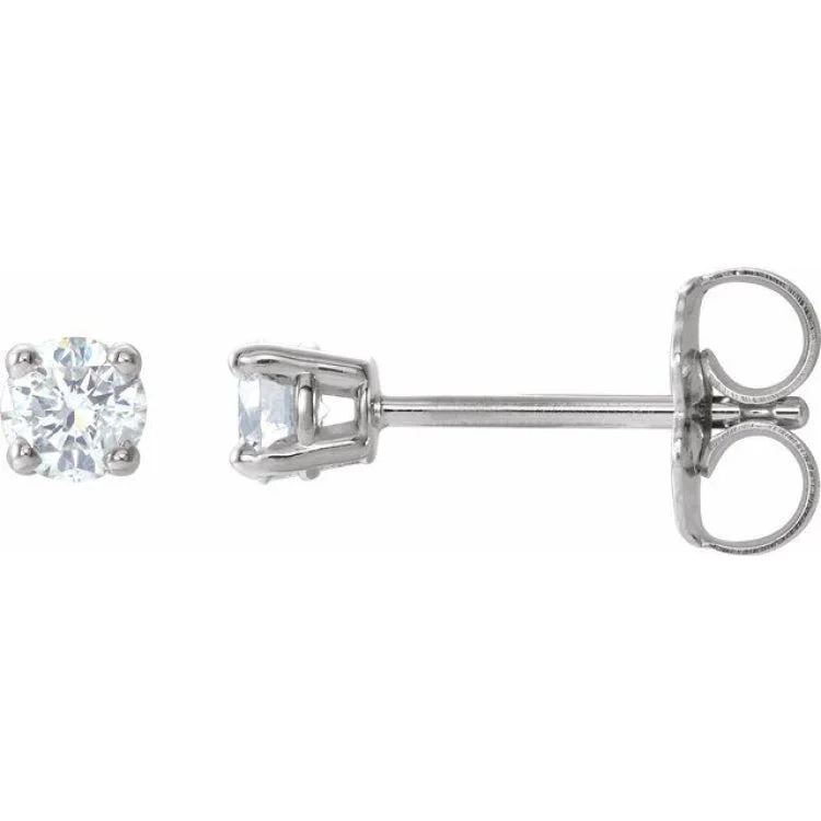 Chandelier Earrings-14K White 1/5 CTW Natural Diamond Stud Earrings